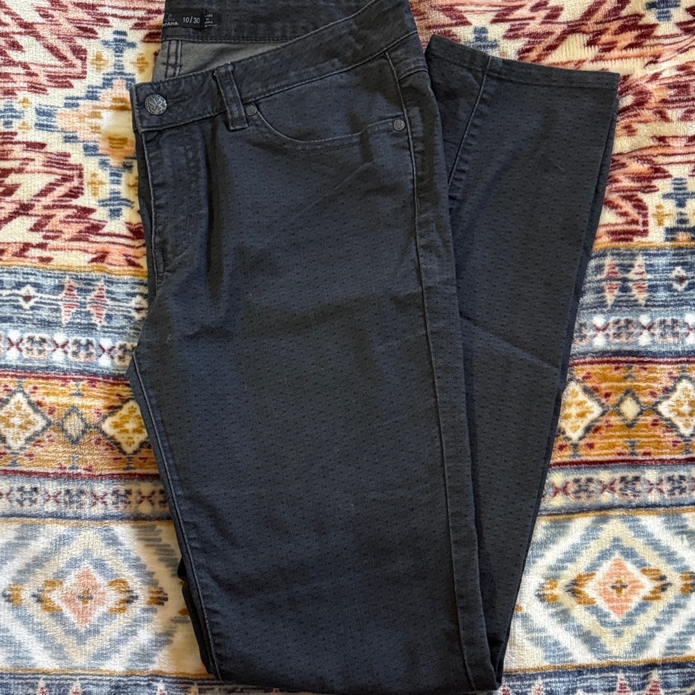 Prana Charcoal Straight Leg Pants